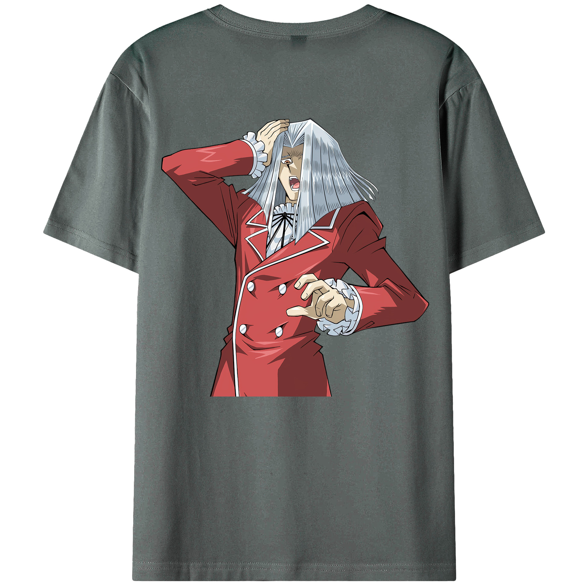 （画像用） 遊☆戯☆王 Yu-Gi-Oh! 綿100％ メンズ半袖Tシャツ（バックプリント） 通気性